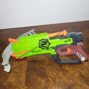NERF Zombie Strike Crossbow Crossfire Dart Blaster Gun N-Strike Elite Green 2013